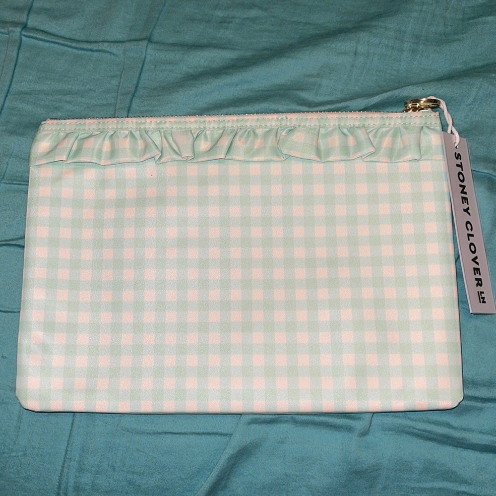 Stoney Clover Lane Pastel Picnic Flat Ruffle Pouch
